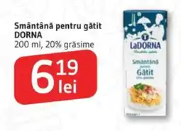 Supeco Smântână pentru gătit DORNA Ofertă