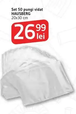Supeco Set 50 pungi vidat HAUSBERG Ofertă