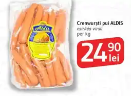 Supeco Crenwursti pui ALDIS Ofertă