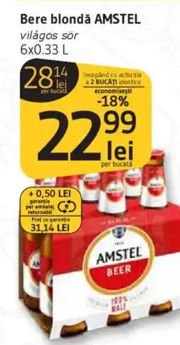 Supeco Bere blondǎ AMSTEL Ofertă