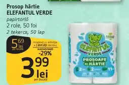 Supeco Prosop hârtie ELEFANTUL VERDE Ofertă