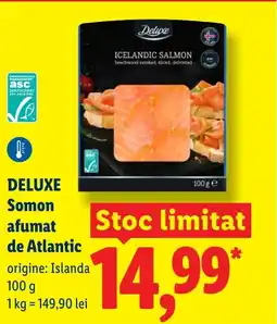 Lidl DELUXE Somon afumat de Atlantic Ofertă