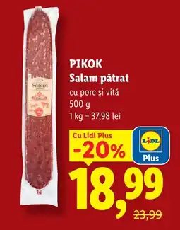 Lidl PIKOK Salam pătrat Ofertă