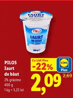 Lidl PILOS Iaurt de băut Ofertă