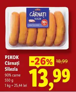 Lidl PIKOK Cârnaţi Silezia Ofertă