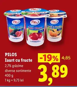 Lidl PILOS Iaurt cu fructe Ofertă