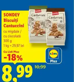 Lidl SONDEY Biscuiţi Cantuccini Ofertă