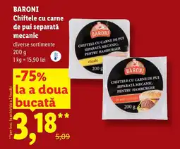 Lidl BARONI Chiftele cu carne de pui separatǎ mecanic Ofertă