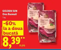 Lidl GOLDEN SUN Orez Basmati Ofertă