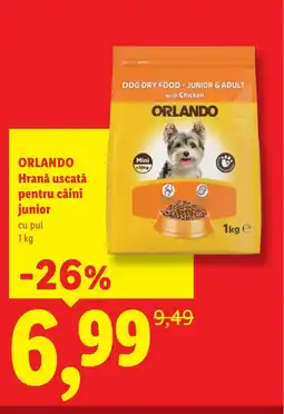 Lidl ORLANDO Hrană uscată pentru câini junior Ofertă