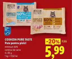 Lidl COSHIDA PURE TASTE Pate pentru pisici Ofertă