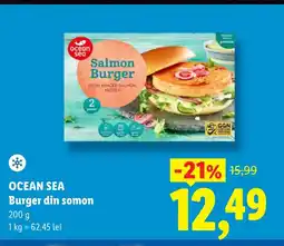 Lidl OCEAN SEA Burger din somon Ofertă
