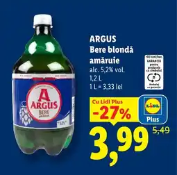 Lidl ARGUS Bere blondǎ amăruie Ofertă
