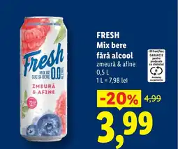 Lidl FRESH Mix bere fără alcool Ofertă