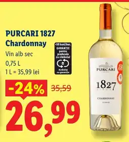 Lidl PURCARI 1827 Chardonnay Ofertă