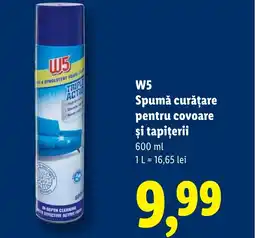 Lidl W5 Spumă curățare pentru covoare şi tapiţerii Ofertă