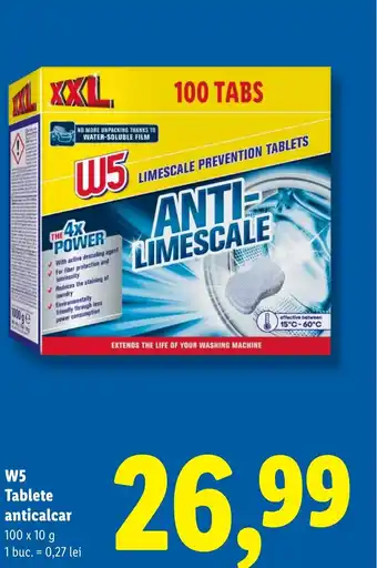 Lidl W5 Tablete anticalcar Ofertă