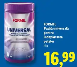 Lidl FORMIL Pudrǎ universală pentru îndepărtarea petelor Ofertă