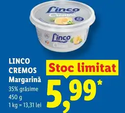 Lidl CREMOS Stoc limitat Margarinǎ Ofertă