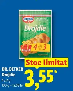 Lidl DR. OETKER Drojdie Ofertă