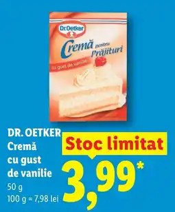 Lidl DR. OETKER Cremă cu gust de vanilie Ofertă