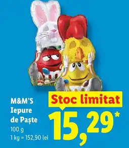 Lidl M&M'S Iepure de Paşte Ofertă
