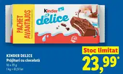 Lidl KINDER DELICE Prăjituri cu ciocolată Ofertă