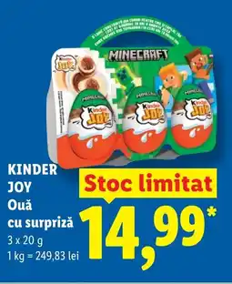 Lidl KINDER JOY Ouă cu surpriză Ofertă