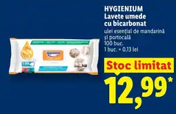 Lidl HYGIENIUM Lavete umede cu bicarbonat Ofertă
