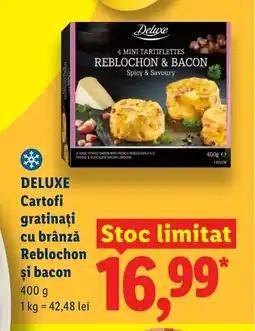 Lidl DELUXE Cartofi gratinaţi cu brânză Reblochon şi bacon Ofertă