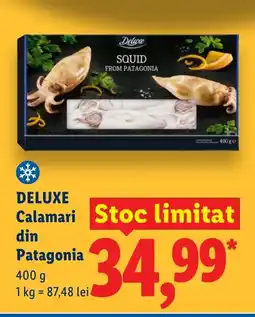Lidl DELUXE Calamari din Patagonia Ofertă