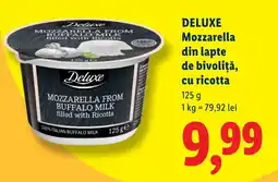 Lidl DELUXE Mozzarella din lapte de bivoliţă, cu ricotta Ofertă