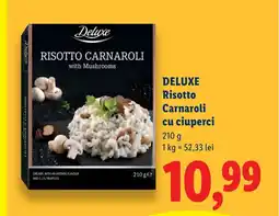 Lidl DELUXE Risotto Carnaroli cu ciuperci Ofertă