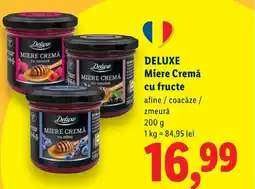 Lidl DELUXE Miere Cremă cu fructe Ofertă
