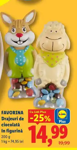 Lidl FAVORINA Drajeuri de ciocolată în figurinǎ Ofertă