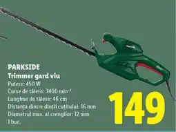 Lidl PARKSIDE Trimmer gard viu Ofertă