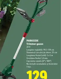 Lidl PARKSIDE Trimmer gazon Ofertă