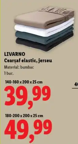 Lidl LIVARNO Cearsaf elastic, jerseu Ofertă