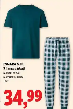 Lidl ESMARA MEN Pijama bărbați Ofertă