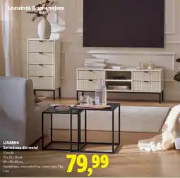Lidl LIVARNO Set măsuţe din metal Ofertă