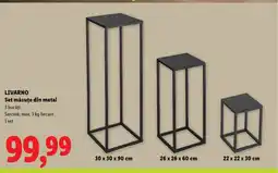 Lidl LIVARNO Set măsuţe din metal Ofertă