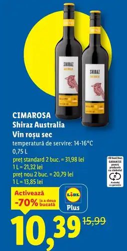 Lidl CIMAROSA Shiraz Australia Vin roşu sec Ofertă