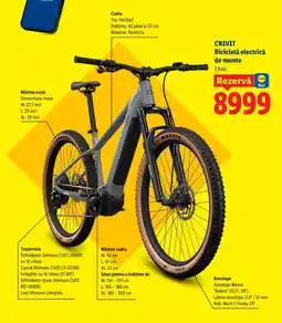 Lidl CRIVIT Bicicletă electrică de munte Ofertă