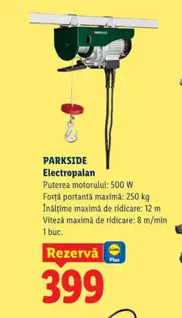 Lidl PARKSIDE Electropalan Ofertă