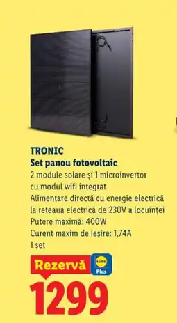 Lidl TRONIC Set panou fotovoltaic Ofertă