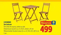 Lidl LIVARNO Set balcon Ofertă