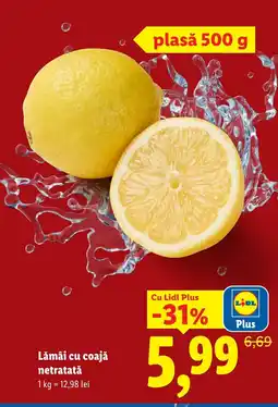 Lidl Lămâi cu coajă netratată Ofertă