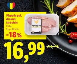 Lidl Piept de pui, dezosat, fără piele Ofertă