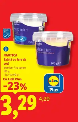 Lidl NAUTICA Salată cu icre de cod Ofertă