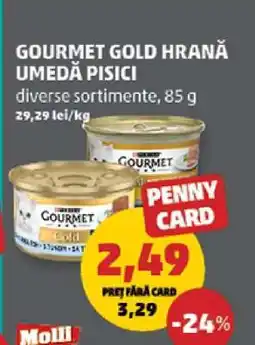 Penny GOURMET GOLD HRANĂ UMEDĂ PISICI Ofertă